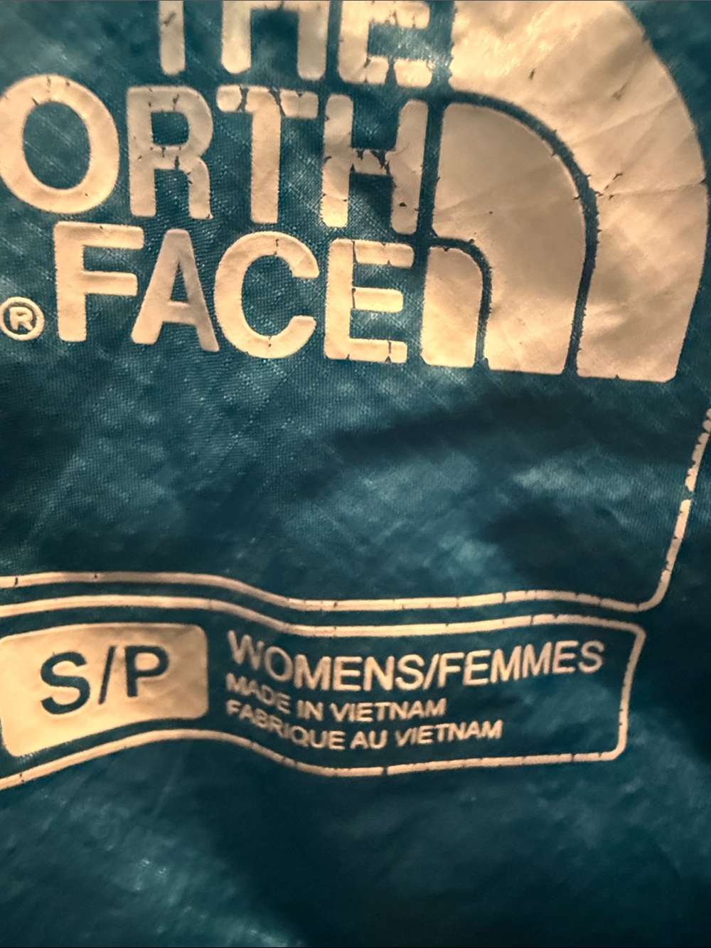 The North Face Ladies Teal Quilted Puffer Jacket - Picture 6 of 8